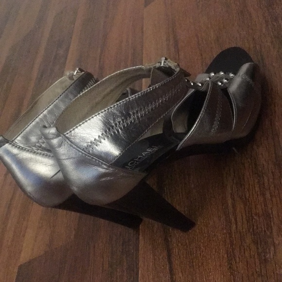 Silver Metallic Michael by Michael Kors Heels - Picture 4 of 7